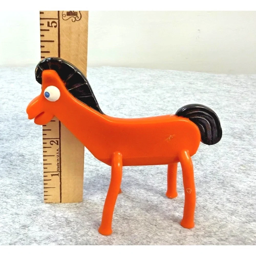 Vintage Trendmasters Pokey Bendable Action Figure Gumby Orange Horse Toy‎ 4.5